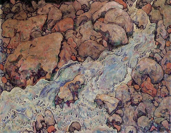 Egon Schiele Mountain Torrent